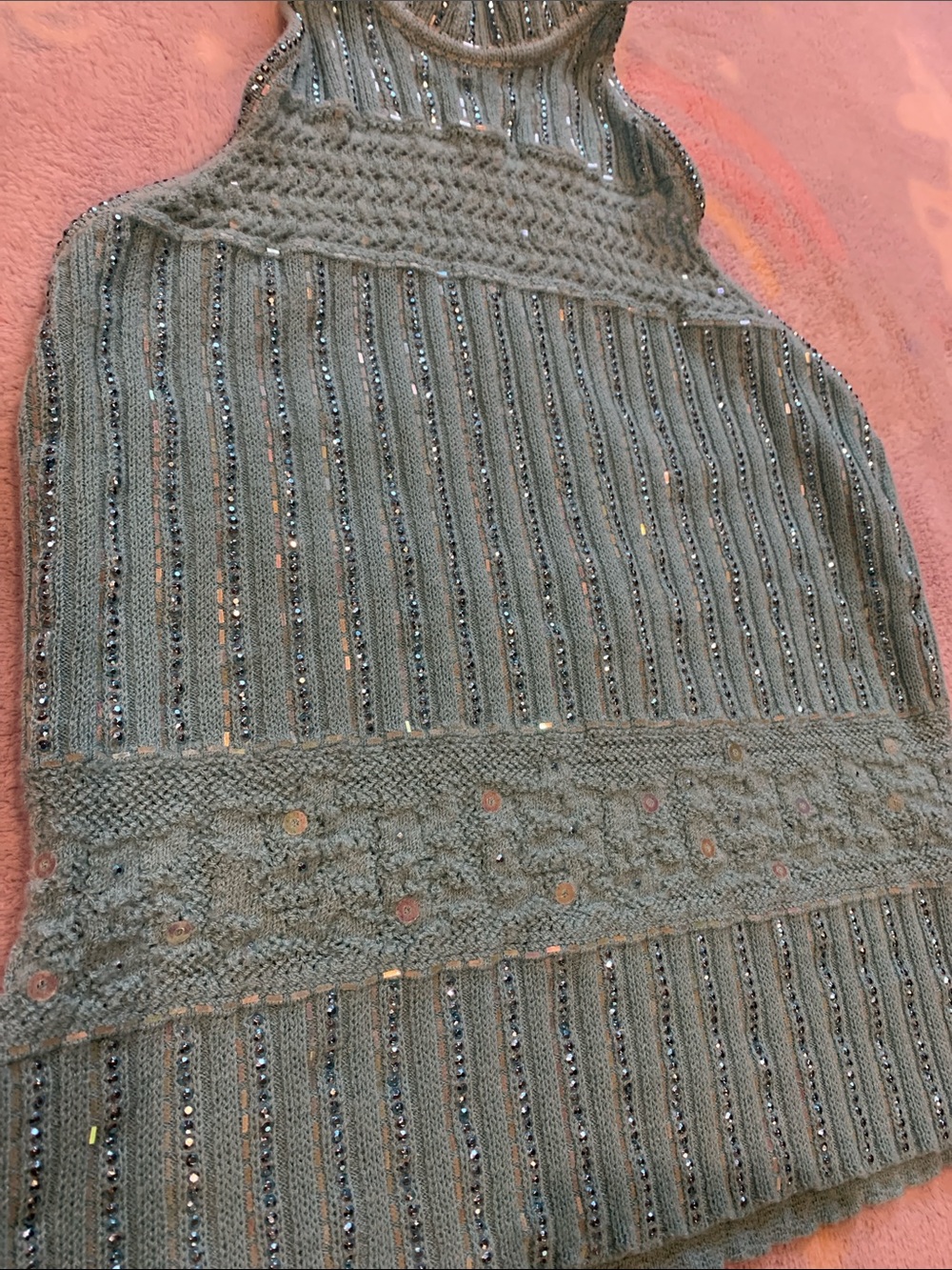 Spring 2003 St. John Evening Beaded Knit Halter Top - Picture 6 of 11